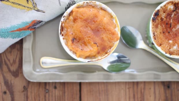 thanksgiving leftovers - sweet potato crème brulée