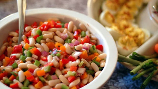 colorful bean salad