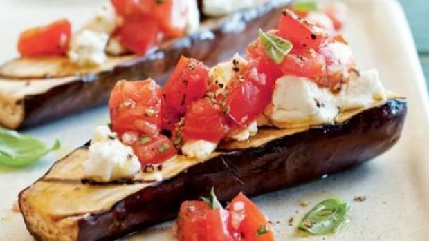grilled-eggplant-with-goat-cheese