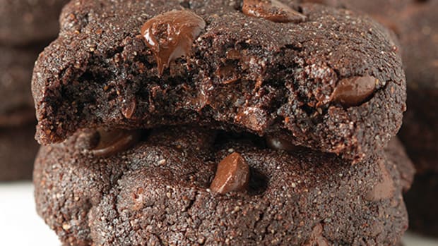 buckwheat double dark chocolate brownie cookies