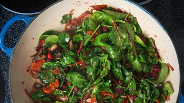 Make a Wilted Greens Salad While It's Still Too Cold for Raw Greens