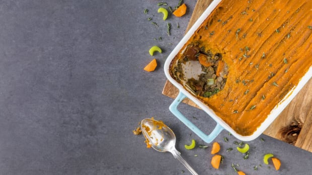 Sweet Potato-Lentil Shepherd's Pie From 'Eat Feel Fresh: A Contemporary Plant-Based Ayurvedic Cookbook'