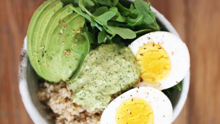 Make this Savory Breakfast Bowl with Magic Green Sauce ASAP
