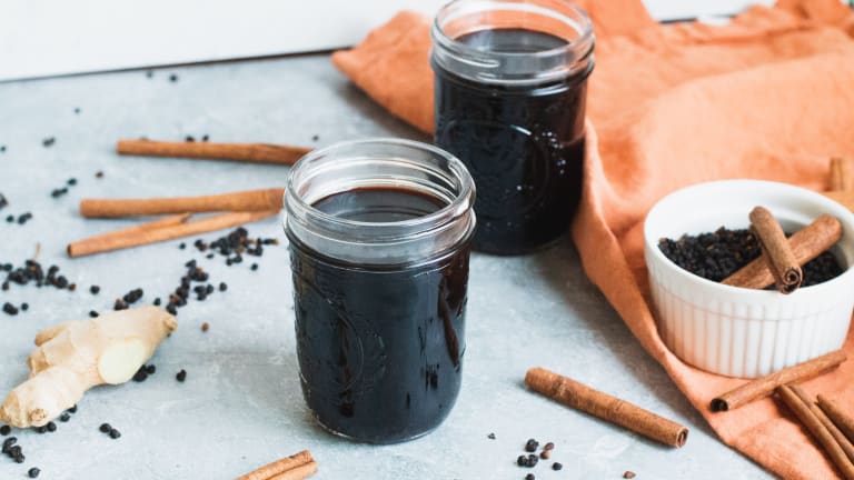 A Homemade Elderberry Syrup Recipe for Colds and Flus [Video]