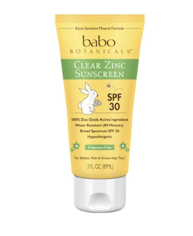 Kid-friendly sunscreen, perfect for sensitive skin.Buy it here.