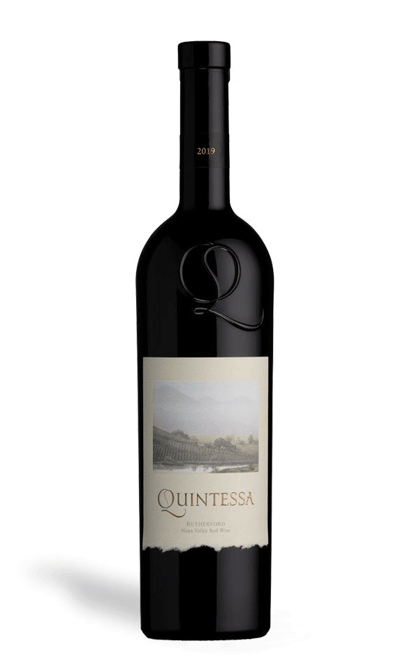 bottle of quintessa organic wine