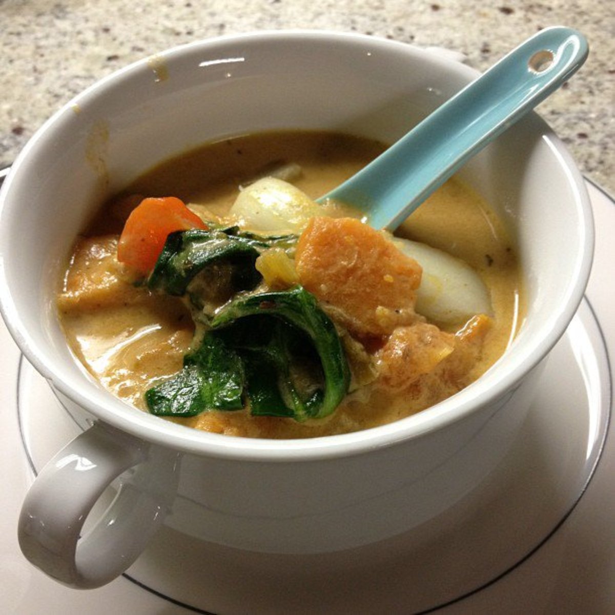 thai vegetable soup photo