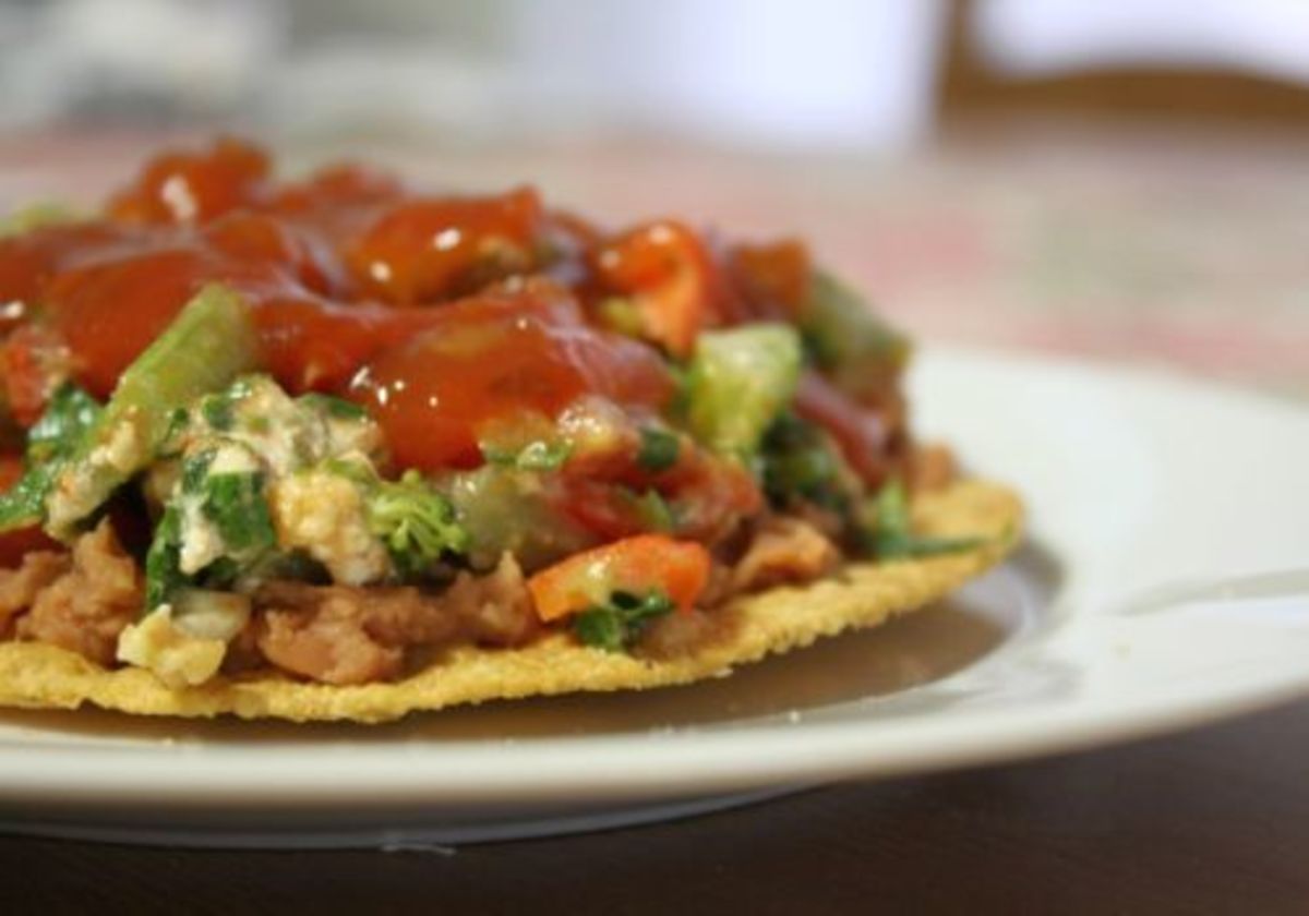 Vegetarian Taco Salad Recipe with Avocado, Fresh Herbs, & Salsa Vinaigrette by Kimberley Stakal
