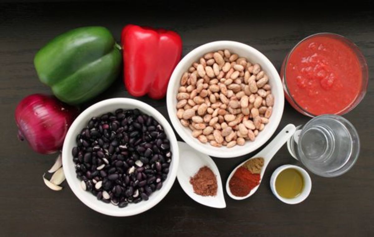 Vegetarian Chili Ingredients