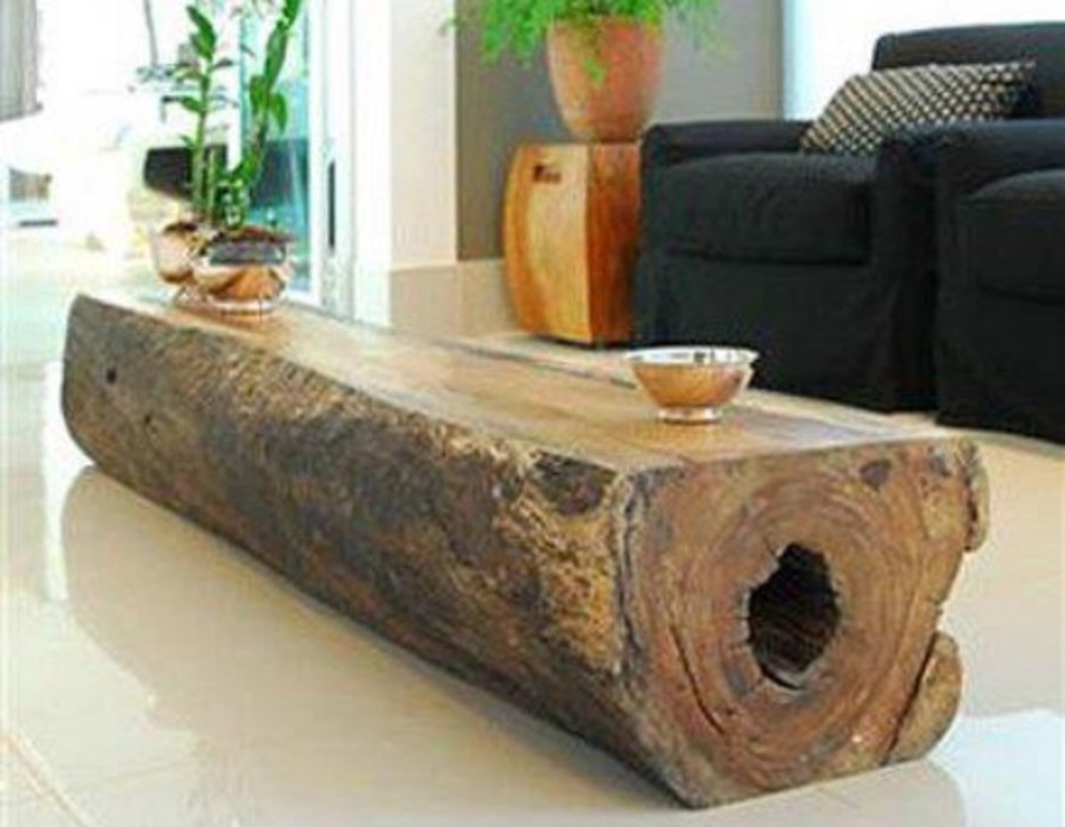 log coffee table