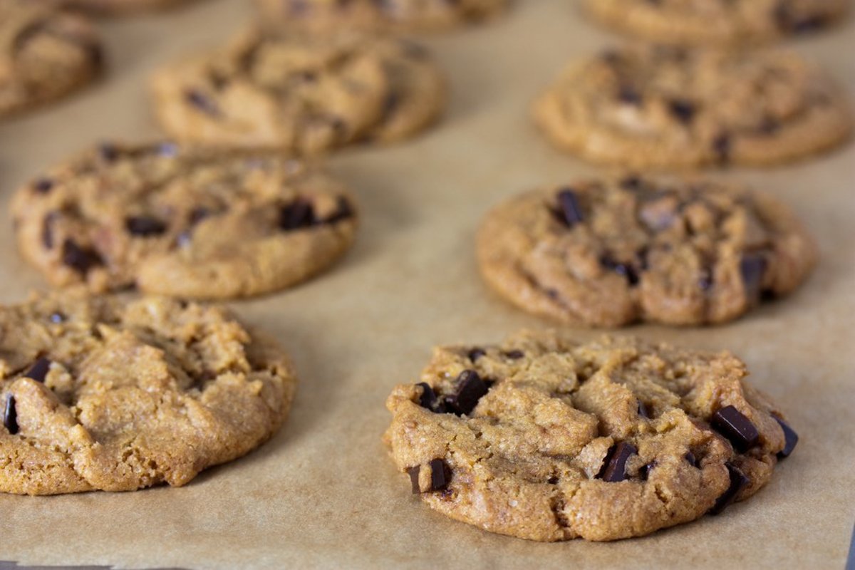 vegan chocolate chip cookies photo