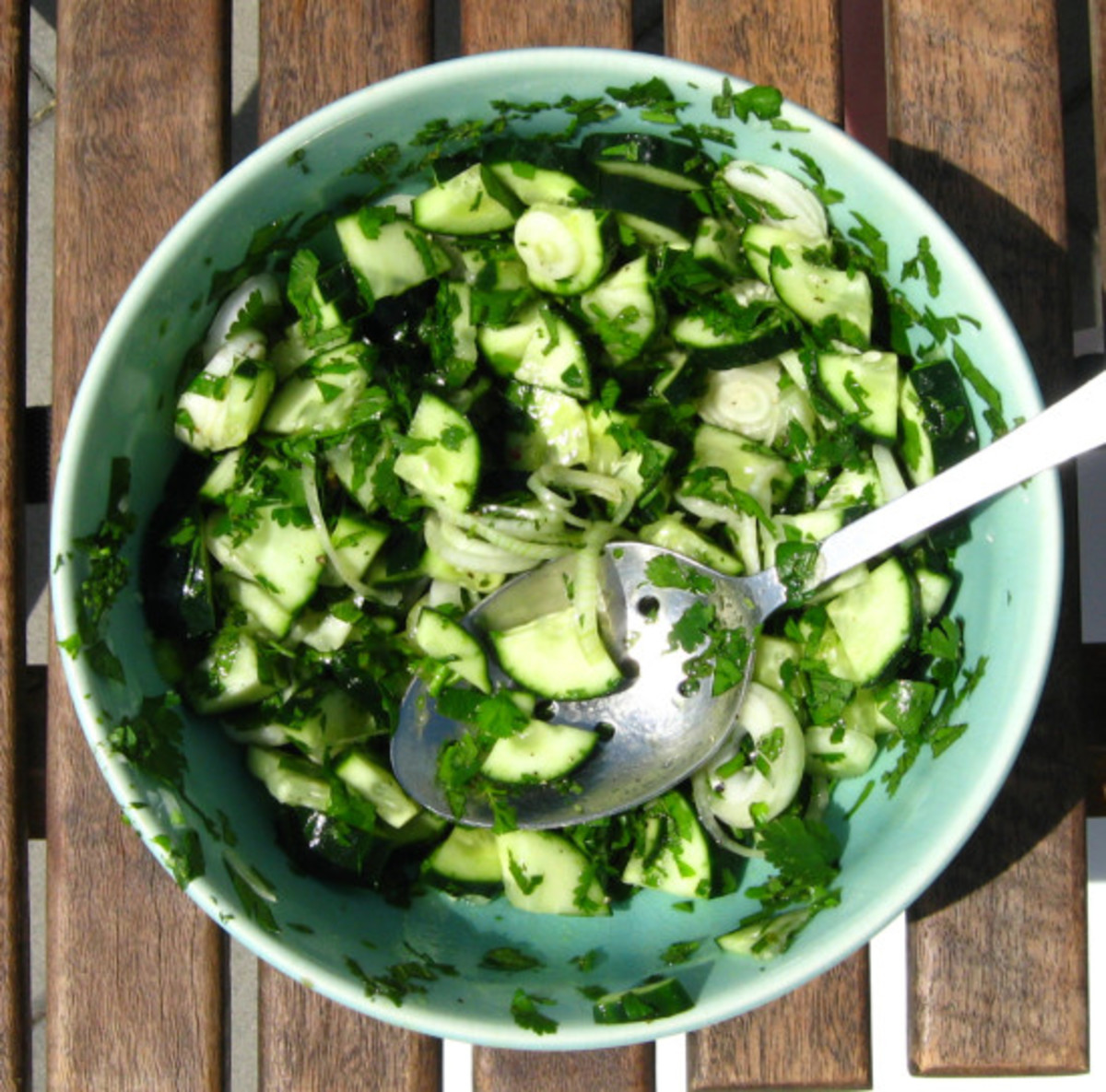 Green salad recipes, cucumbers