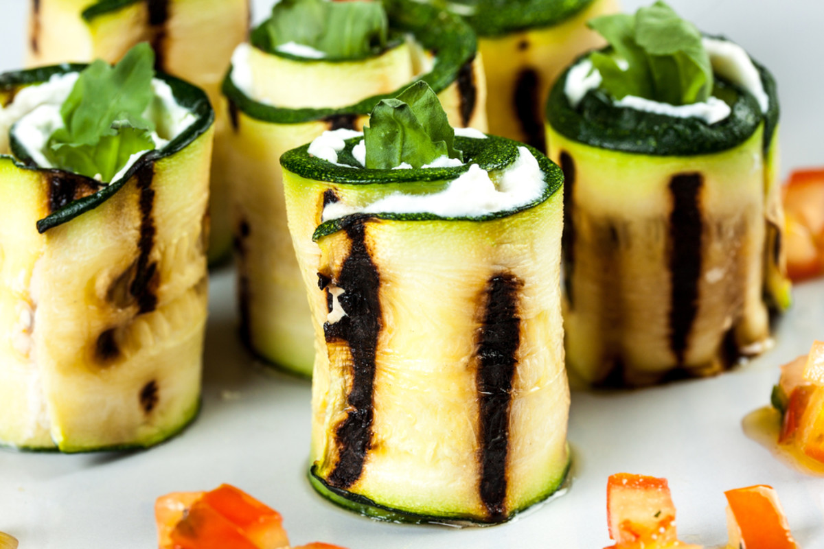 grilled zucchini roll