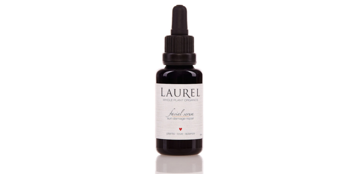 laurel whole plant organics facial serum sun damage repair