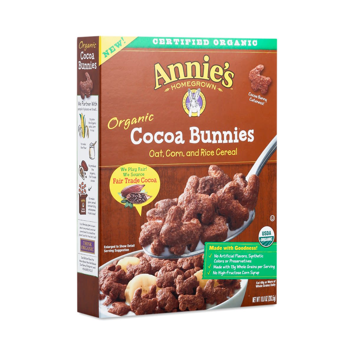 annie's homegrown cocoa bunnies