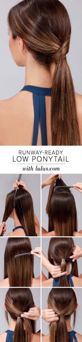 low ponytail hair hacks