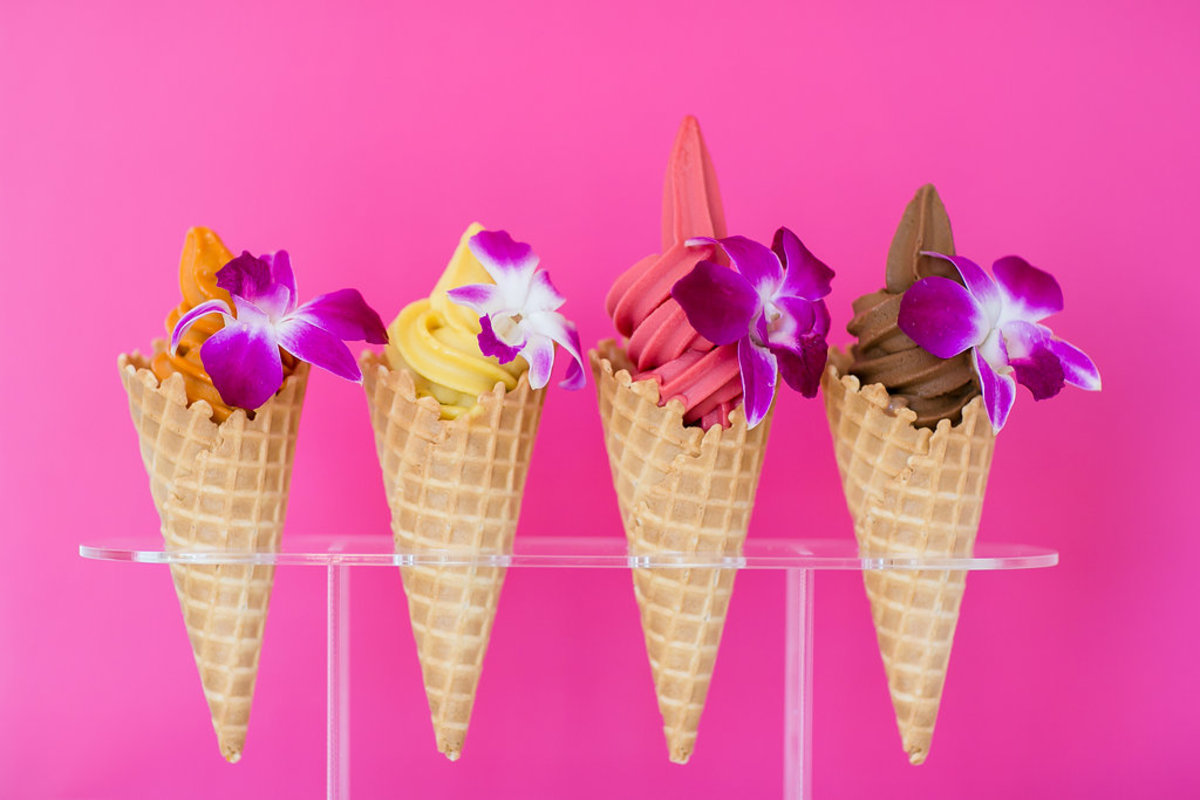 Frozen Fruit Co - Cones and Pink Background