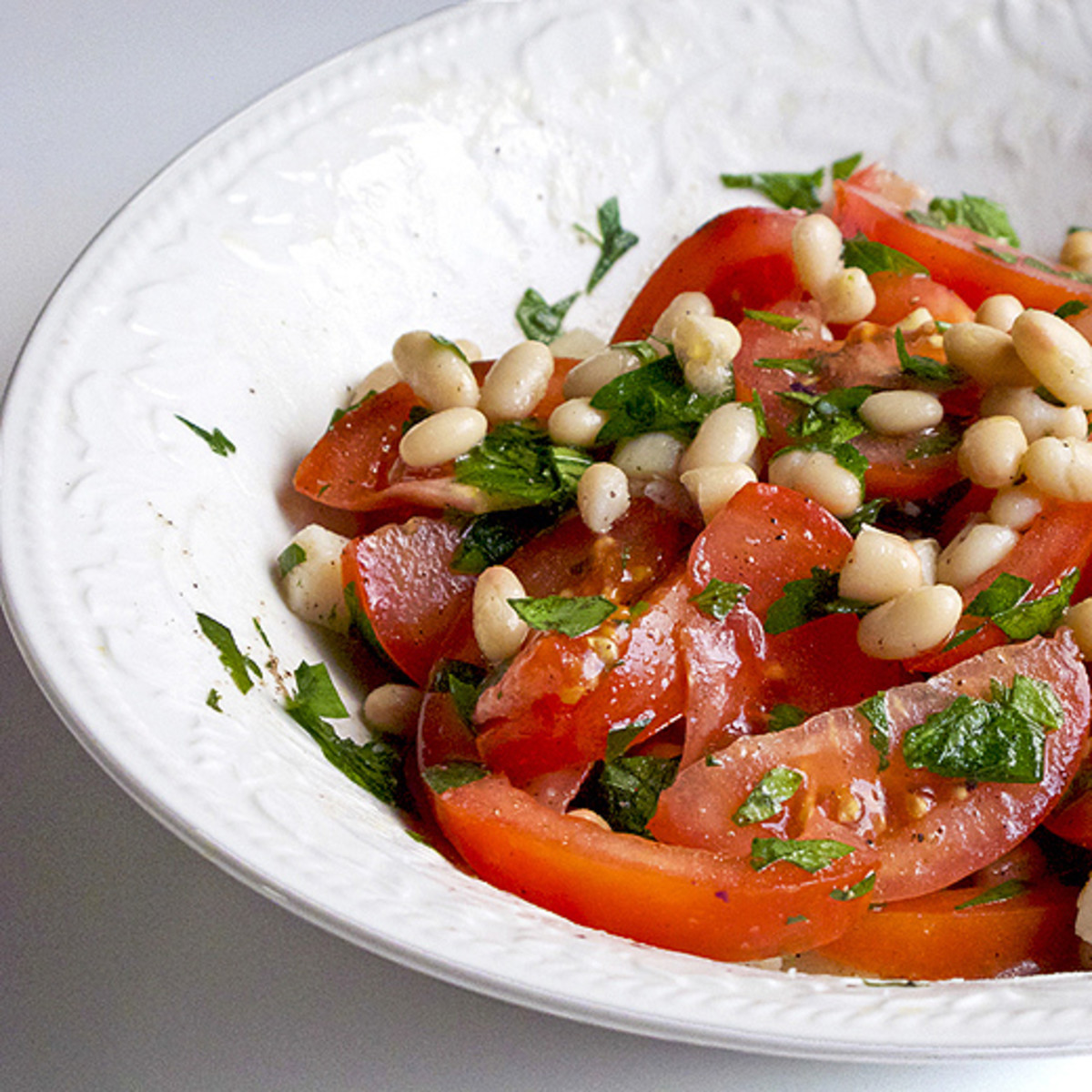 tomato and bean salad