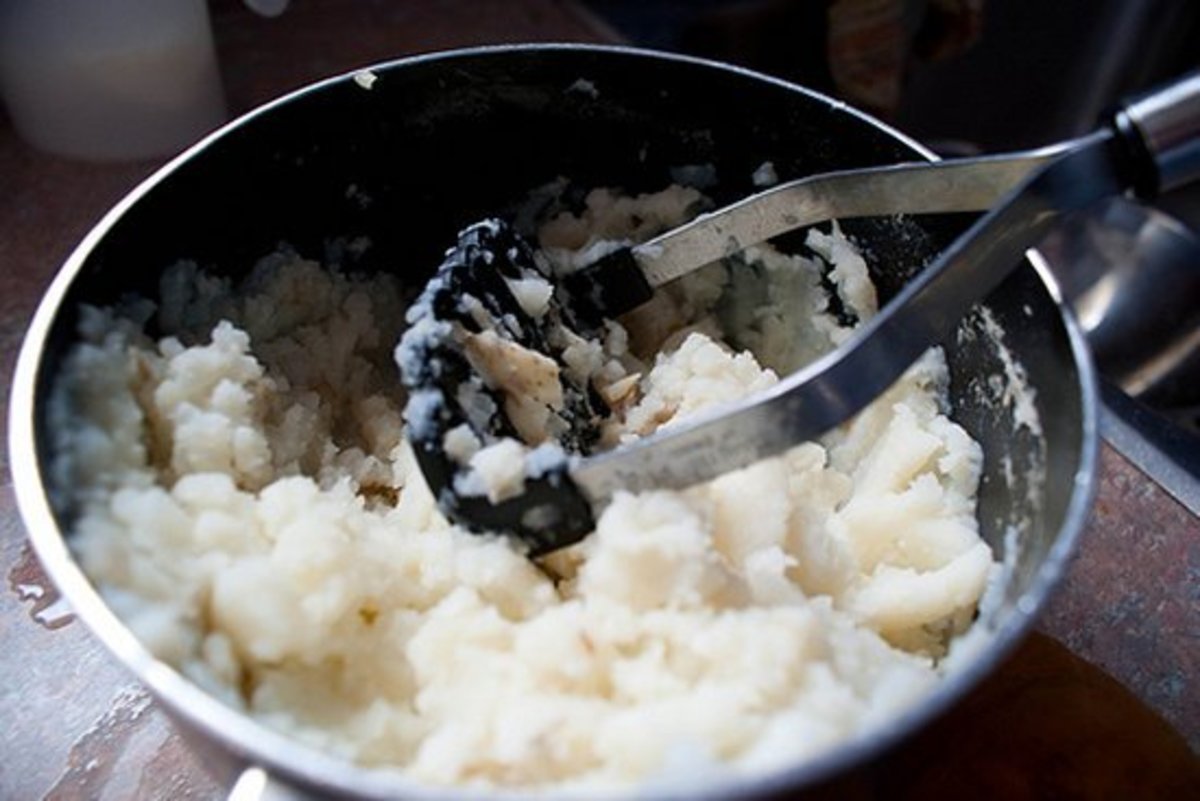 mashed potatoes are a family staple