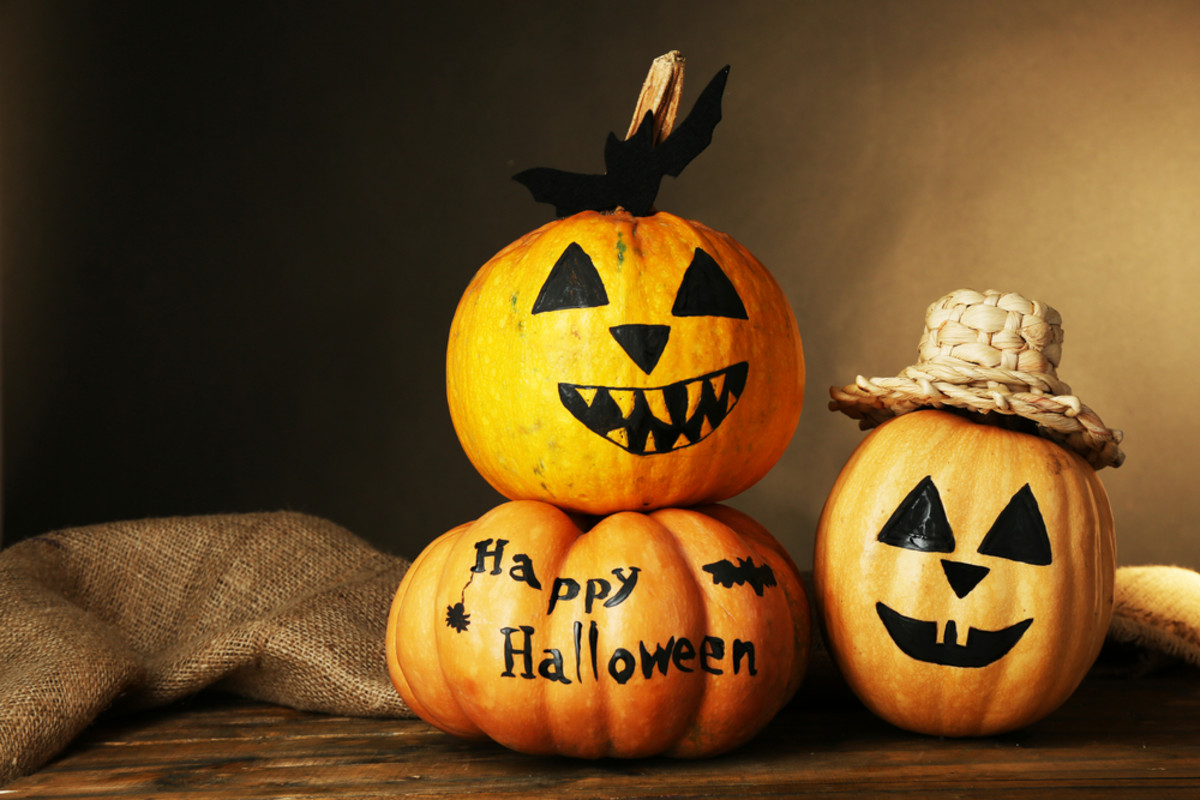 Easy no carve pumpkin ideas for Halloween.