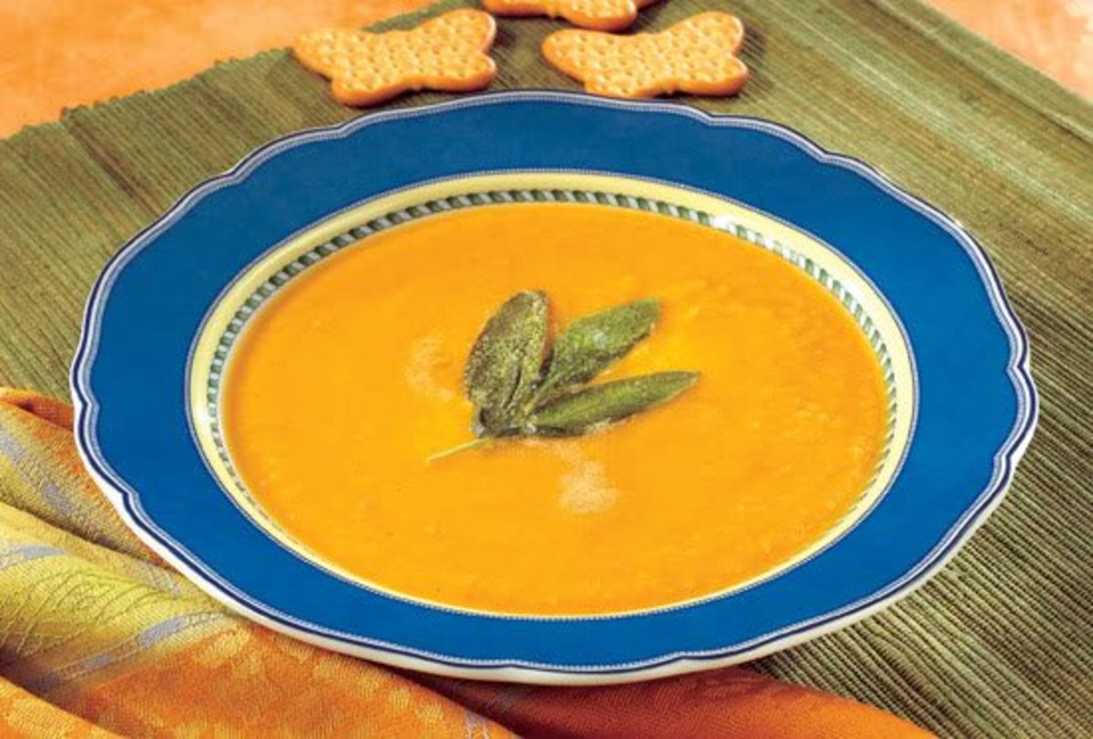 butternut squash soup with sage