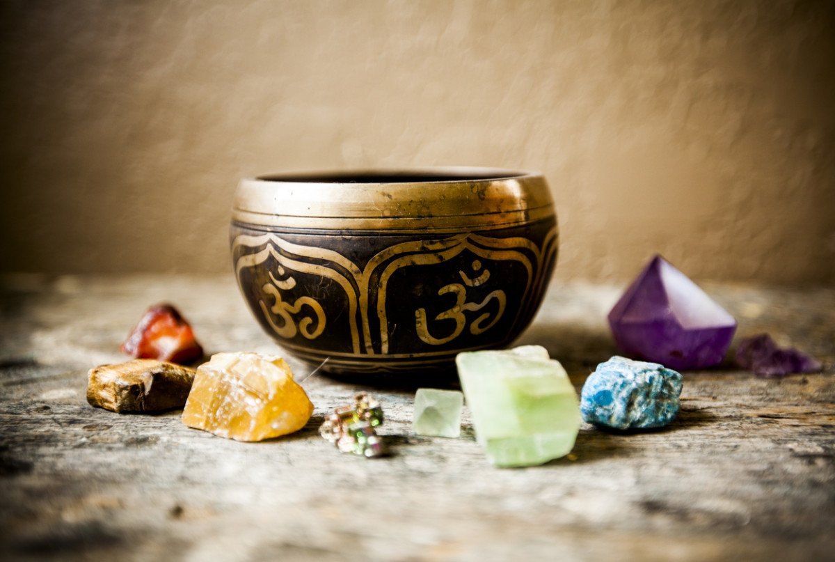 tibetan singing bowl and gemstones - chakras and your sex life