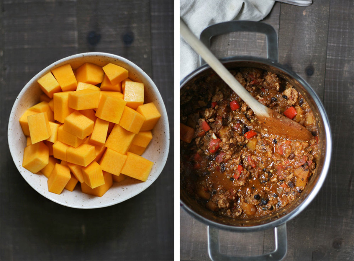 Butternut Squash and Turkey Chili Recipe (Autumn in a Bowl!)