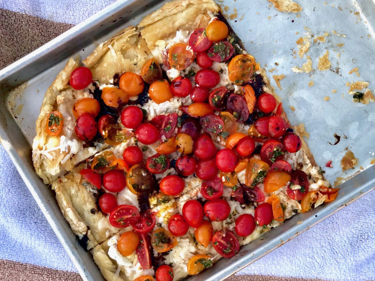 Rustic End-of-Summer Cherry Tomato Galette
