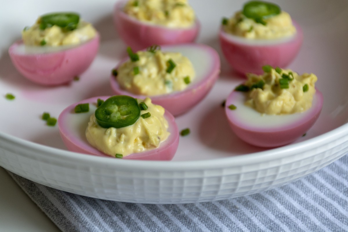 How to Make Pickled Beet Deviled Eggs