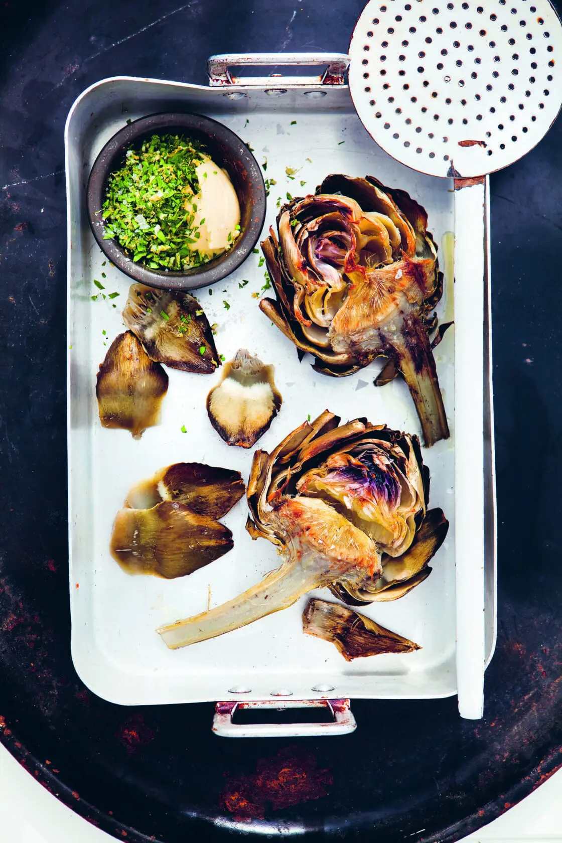 Grilled Artichokes with Gremolata