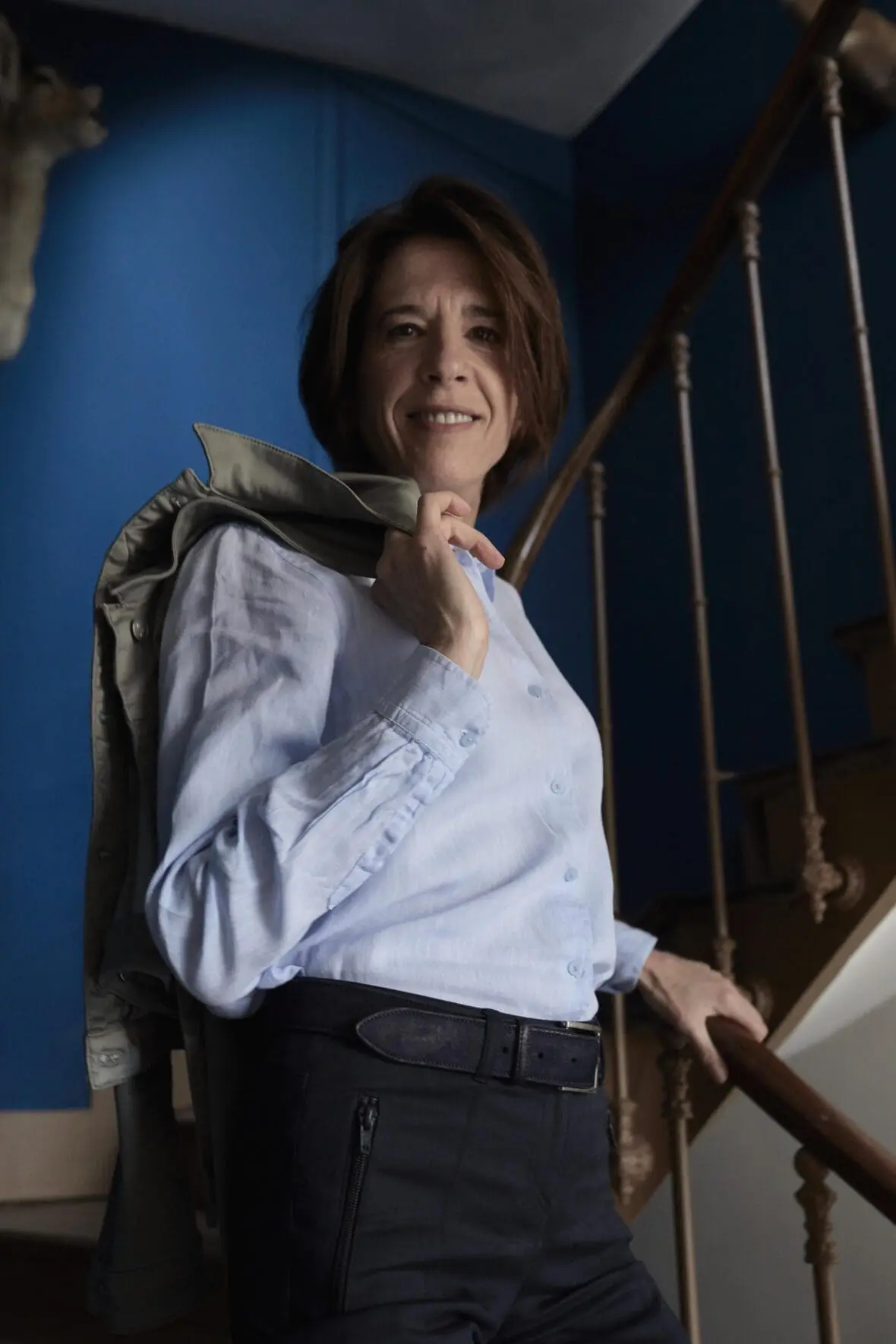 image of a french woman who makes sustainable champagne