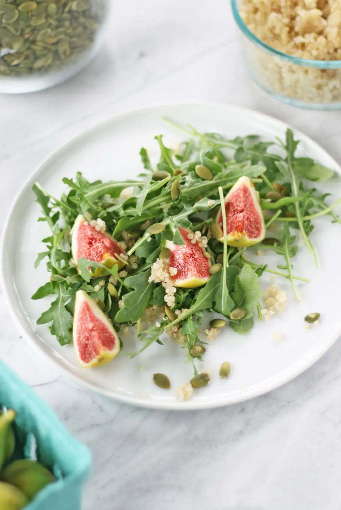fresh vegan fig salad