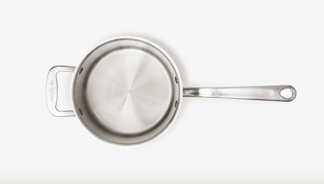 stainless steel saucepan