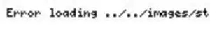 Error message indicating failed image load from directory path