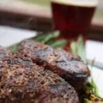 beer and steak