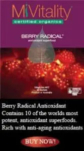 M'Vitality Berry Radical certified organic antioxidant superfood product packaging