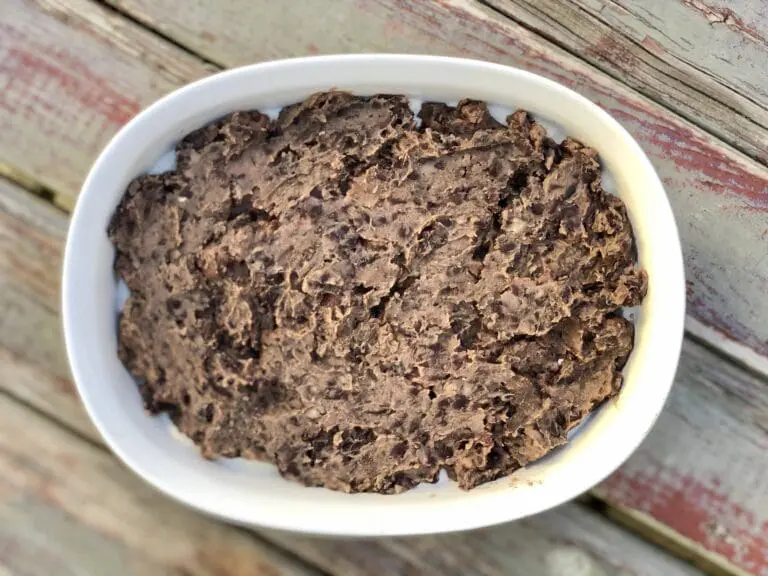 black beans layer for the healthy black bean layer dip