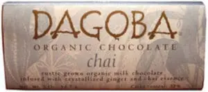 Dagoba Organic Chocolate chai bar packaging