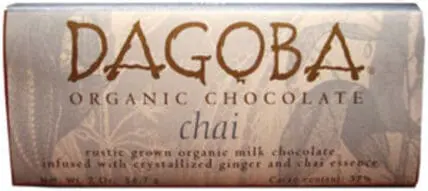 Dagoba Organic Chocolate chai bar packaging