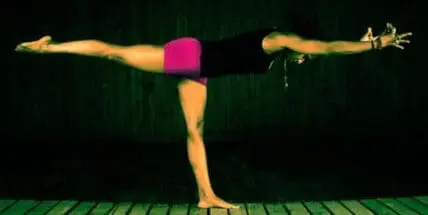 Woman balancing yoga