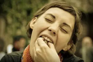 Woman eating