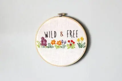 A modern take on embroidery patterns.