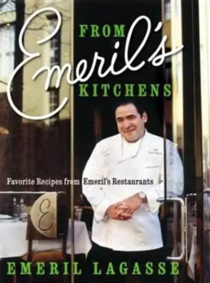 From Emeril's Kitchens cookbook cover featuring Chef Emeril Lagasse