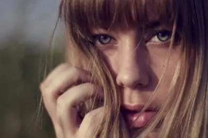 Closeup of woman's hair