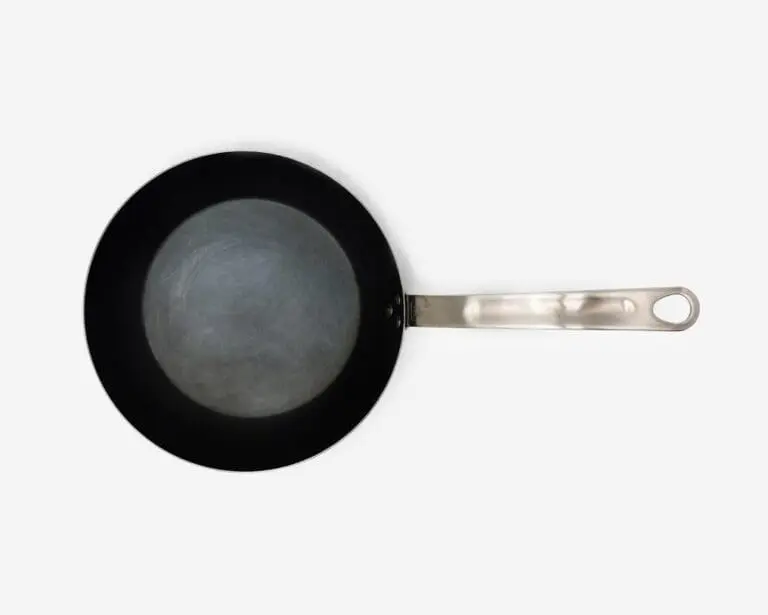 Image of the Made In Blue Carbon Steel frying pan against a white background.