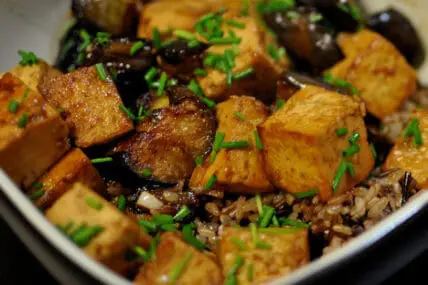 spicy glazed eggplant