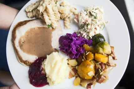 thanksgiving meal leftovers