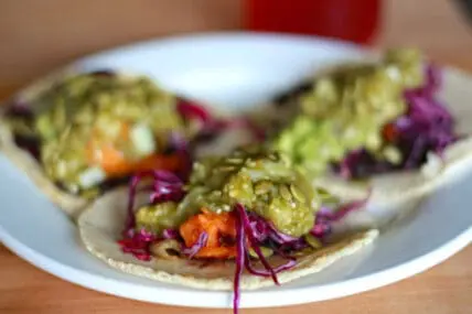 5-Minute Vegetarian Taco Recipe with Avocado and Chihuahua Cheese