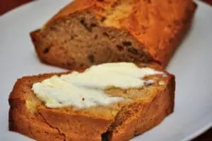 Sweet bread with butter