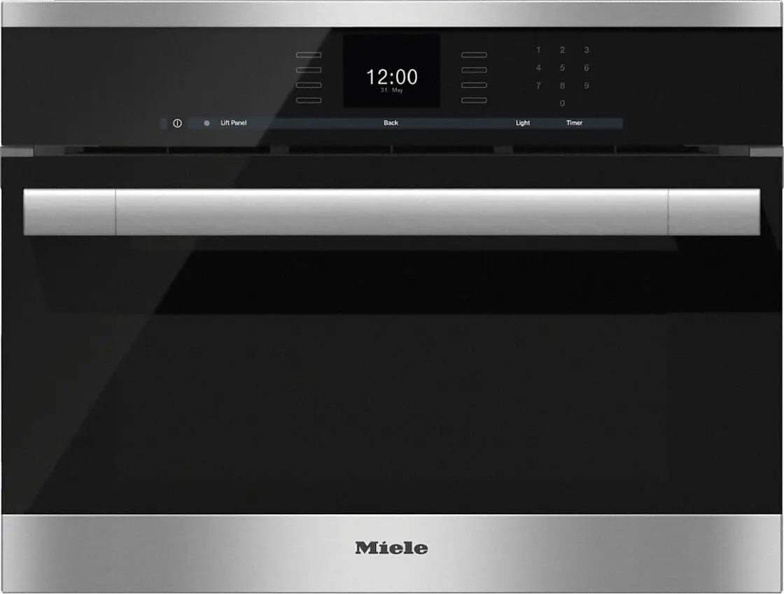 A built-in steam oven